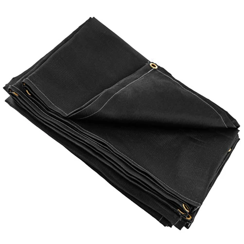 VEVOR 10 x 10 Ft Welding Blanket Black Fiberglass Blanket Portable Fiberglass Fire Retardant Blanket Welding Mat Welding Fireproof Thermal Resistant Insulation With Carry Bag