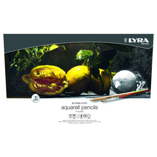 Lyra Rembrandt Aquarell Watercolor Pencils - 72 Vibrant Professional Watercolor Pencils for Artists and Students of All Ages - Water Color Pencils for Painting Drawing and Watercolor Effects