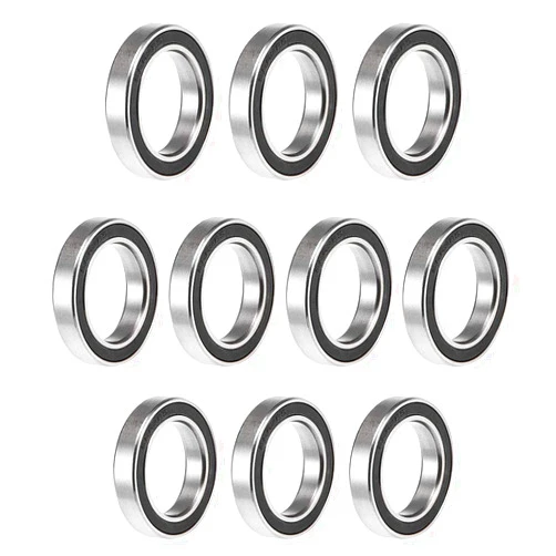 uxcell 6803-2RS Deep Groove Ball Bearings 17mm x 26mm x 5mm Double Sealed Chrome Steel P6(ABEC3) 10pcs