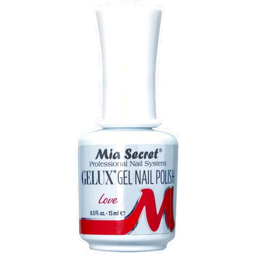 Mia Secret Gelux Soak-off gel nail polish color Love - Gel polish cured with nail lamp - Esmaltes para uñas en gel de larga duración para lampara uv - Esmalte en gel color Love