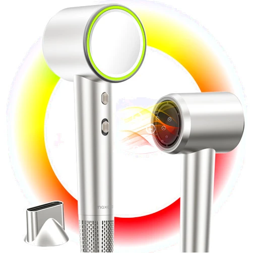 Maxodo Professional Ionic Hair Dryer 110,000RPM High Speed Hair Dryer Negative Ions Hair Dryer, Fast Drying, Lightweight, Quiet, Portable for Home/Travel Essentials,Hair Tools Air Dryer for Hair Silver
