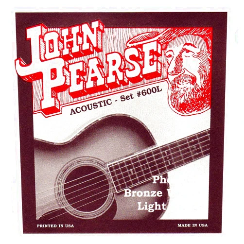 John Pearse 600L Phosphor Bronze Acoustic Guitar Strings