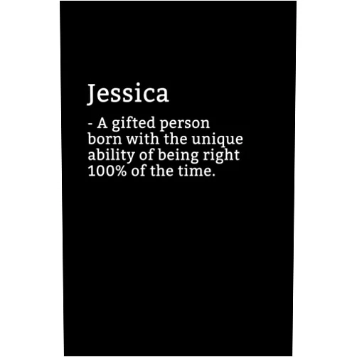Happy Day Publishing Jessica Definition Notebook: Sarcastic Jessica Notebook - Jessica Name Notepad - Funny Jessica Notebook - Lined Journal - Jessica Diary