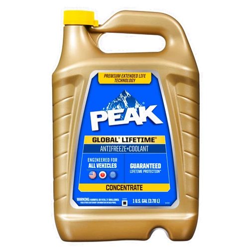 PEAK Global Lifetime Concentrate Antifreeze and Coolant for All Vehicles, 1 Gal.
