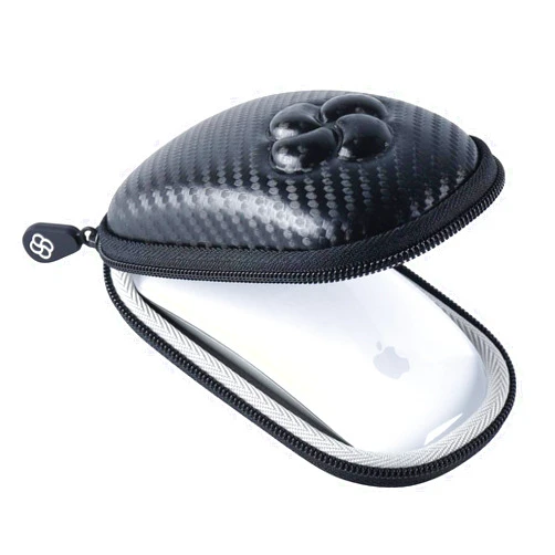 Koonice Hard Case Compatible for Apple Magic Mouse (1 2 & 3 Gen) Including Carabiner (Black)