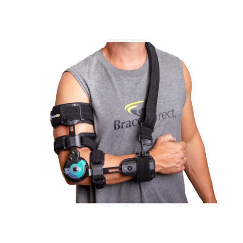 Brace Align Medical Prescription Elbow Brace PDAC Approved L3760, L3761 Hinged Range of Motion, Shoulder Sling Stabilizer for Post-Op, Surgery Recovery, Ligament and Tendon Repairs and Dislocation