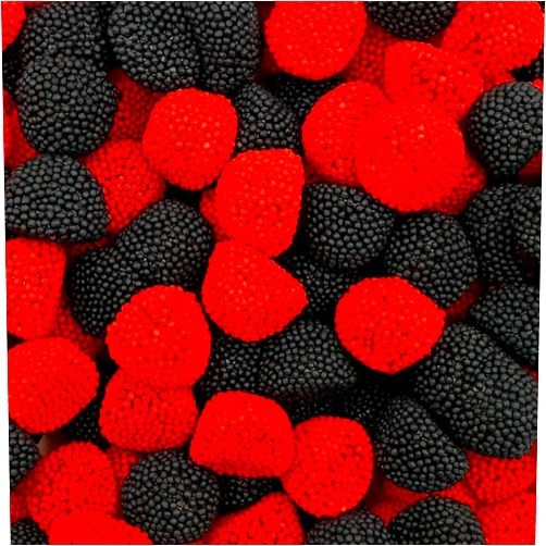ILIKE! Berries Gummy Candy | 1-Pound Bag | Crunchy Raspberry and Blackberry Chews