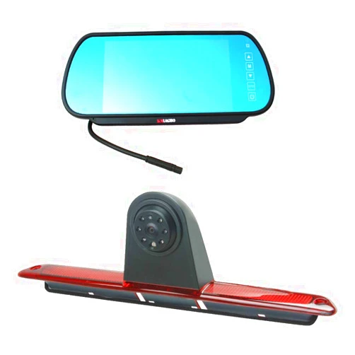 KNRAGHO Brake Light Backup Camera Compatible with Dodge Benz Sprinter W906 /V W Crafter Vans (with Monitor)