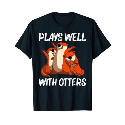 Best Giant Otter Aquatic Mammal Zookeeper Clothes Funny Otter Gift For Men Women Sea Otter Animal Pet Costume T-Shirt