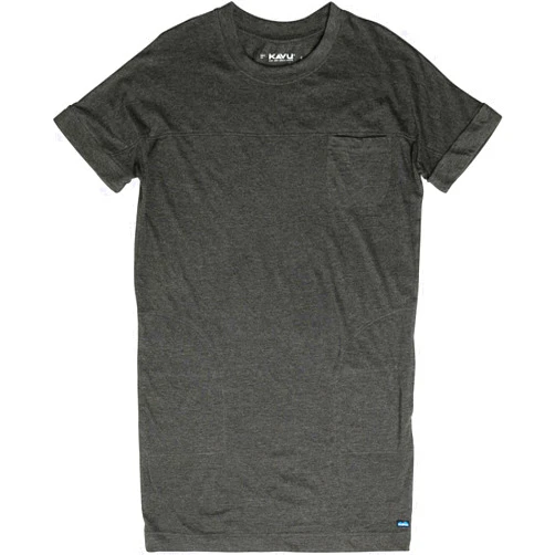 KAVU Cut Back T-Shirt Dress Pullover Relaxed Fit Tee