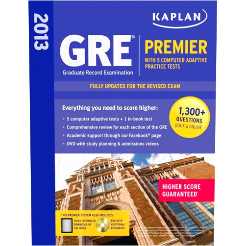 Kaplan 2013 GRE® Premier: with 5 Online Practice Tests + DVD