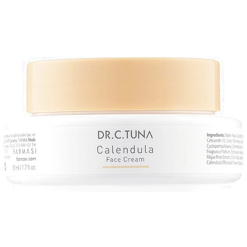 FARMASi Dr.C.Tuna Calendula Face Cream - Nourishing Hydrating Sensitive Skin Care Soothing Gentle Formula Daily Moisturizer