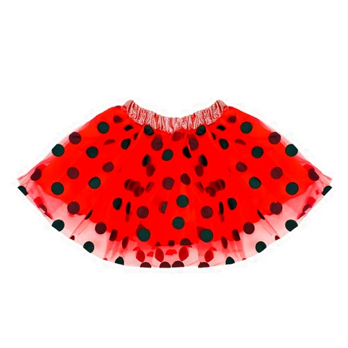 SeasonsTrading Ladybug Polka Dot Tulle Tutu Lined Skirt, Girls
