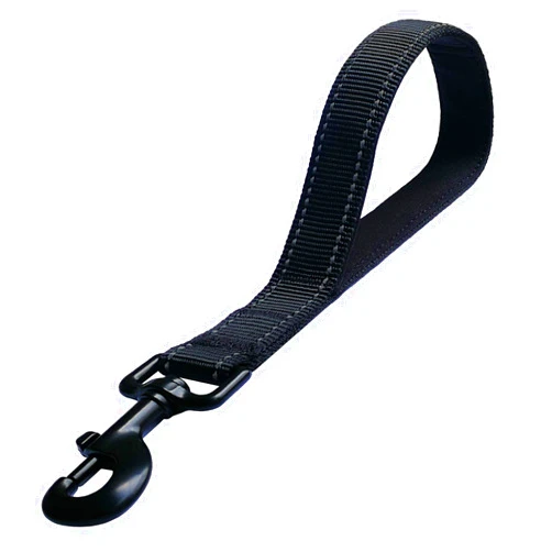 Bouti1583 Short Dog Leash - Traffic Padded Handle - Heavy Duty - Short Nylon Dog Lead for Training Control - Reflective Threads Pet Leashes for Large Dogs and Medium Dogs (12 Inch, Black)
