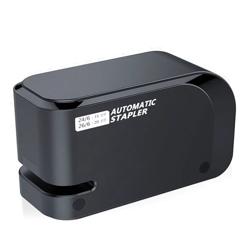 BOCYTEOPR Automatic Stapler - Compatible with 24/6 and 26/6 Staples - Electric Stapling for Office and Home - 25-Sheet Capacity - Battery or USB Powered