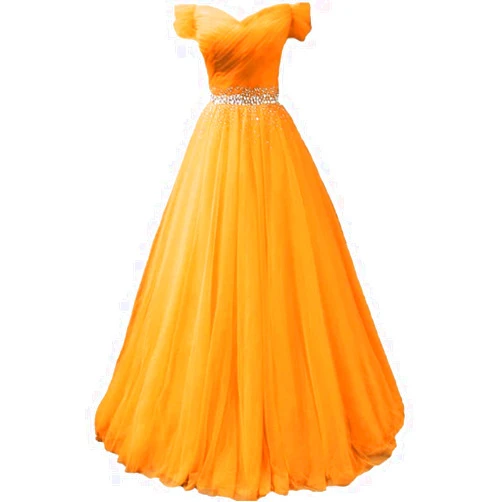 FTBY Women's Off Shoulder Evening Gowns Sequins Tulle Homecoming Pageant Dresses Long