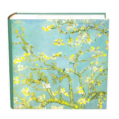 Kuword Van Gogh Almond Blossom Photo Album 4x6 with Writing Space 200 Pockets New Baby & Wedding,Floral Memory Book for Blooming Life -Kuword