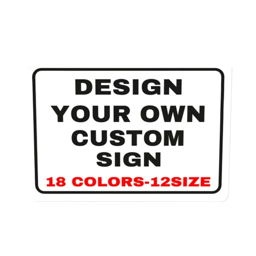 Generic Signs Outdoor Metal Personalized Signs With Your Photo Text Logo Custom Wall Sign Decorative House Signs For Business Workplace Office Home