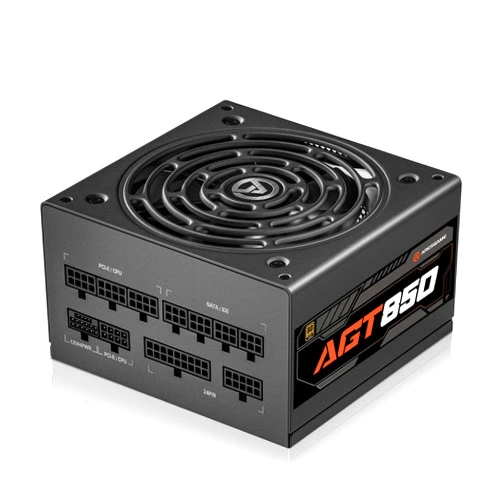 ARESGAME AGT Series 850W Power Supply, 80+ Gold Certified, Fully Modular, FDB Fan, Compact 140mm Size, 10 Year Warranty, ATX Gaming Power Supply