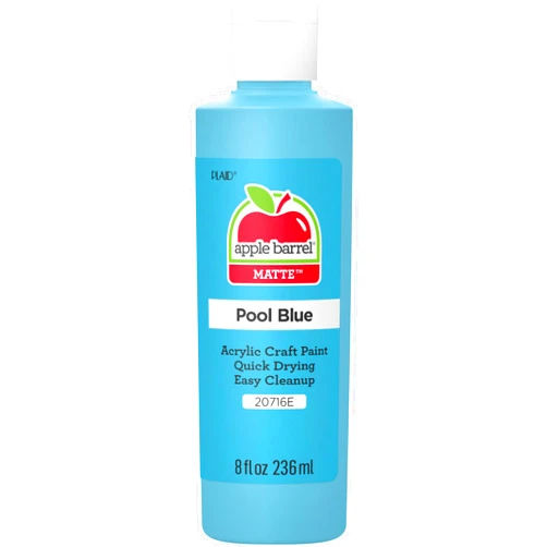 Apple Barrel Acrylic Paint in Assorted Colors (8 oz), 20716 Pool Blue