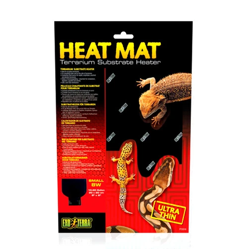 Exo Terra Heat Mat, Reptile Terrarium Substrate Heater, 8 Watt, Small