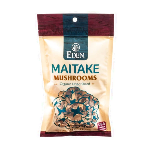 Eden Maitake Mushrooms, Organic, Dried, Sliced, 0.88 oz (25g)