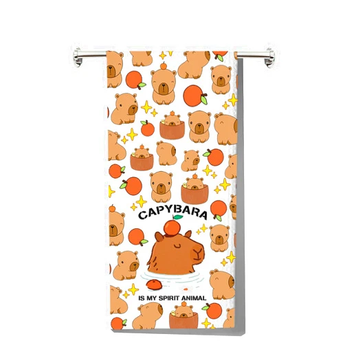 JNIAP Capybara Kitchen Towel Capybara Lovers Gifts Capybara Themed Gifts Capybara is My Spirit Animal Capybara Dish Towel Capybara Hand Towel (Capybara KT)