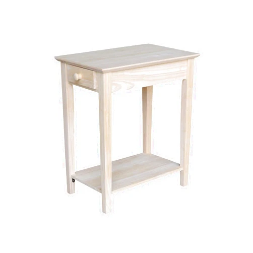 IC INTERNATIONAL CONCEPTS International Concepts Narrow End Table, Unfinished