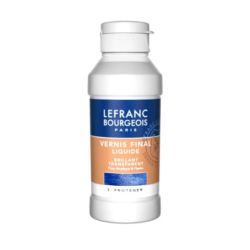 Lefranc Bourgeois Lefranc & Bourgeois Glossy Varnish Gloss for Acrylic Paints, Clear, Gilbungsbeständigen Protection End Of Pictures, 250 ml bottle