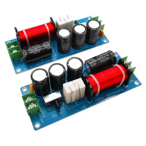 HiQltyla 150W 1-Way Mediant Speaker Crossover for Car/Home Audio, M-111 Passive Crossover for HiFi Car/Home Audio 4 to 8 Ohm Mediant Speakers - 2Pack