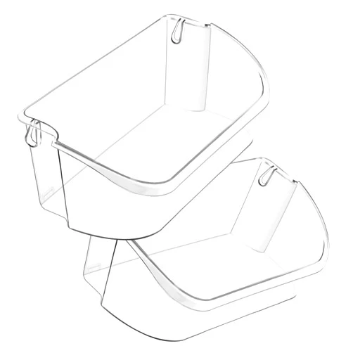 AMI PARTS Upgraded 240356402 Refrigerator Door Shelf Compatible with Frigi.daire Refrigerator Door Shelves LFSS2612TF0 FFSS2615TS0 FFSS2615TE0 LFSS2612TE0 FGHS2631PF4A Fridge door shelf - 2 PACK