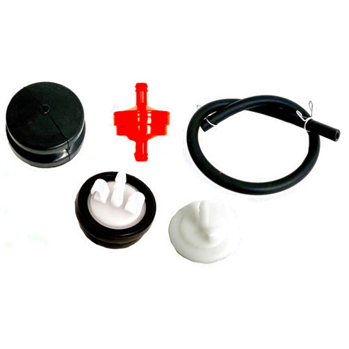Tuuliv 44-2750 Primer Body 4 Piece Lawn Mower Carburetor Set Replacement 66-7460 Primer Bulb Compatible with Toro and Lawnboy 120-440 Primer Bulbs with Hose 298090 150 um Fuel Filter for Briggs Stratton