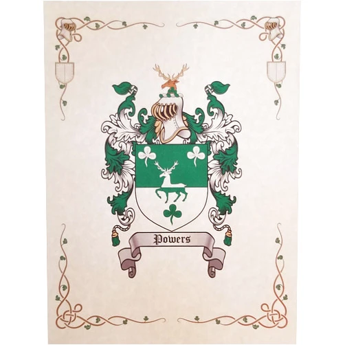 Mr Sweets Pandola Coat of Arms, Family Crest 8.5x11 Print - Surname Origin: Italian Italy
