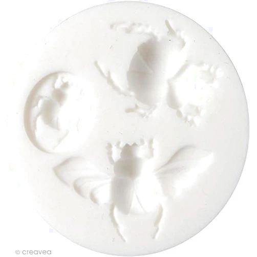 GRAINE CREATIVE Mini Silicone Mold for Polymer Paste - Scarab