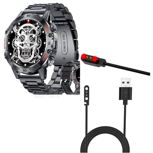 Yiqungo USB Cable for SUNKTA AK56 SmartWatch, Magnetic Replacement Charger Compatible for AK56 Smart Watches