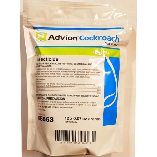 advion 68663 Arena 12ct Bag Cockroach Bait Station, White