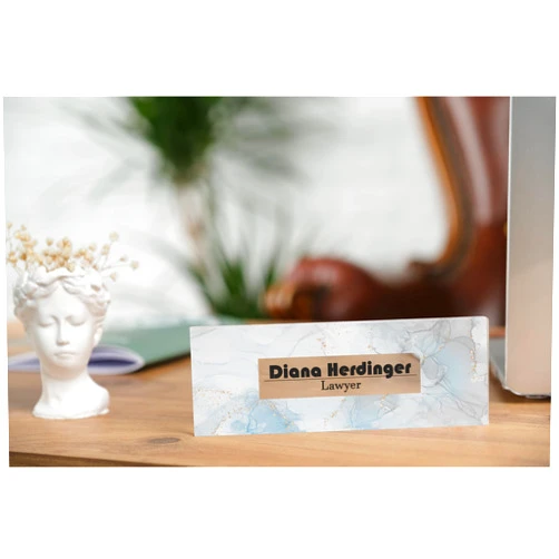 Hun concept Personalized Desk Nameplate, Custom Acrylic Office Sign for Him Boss, Professional Name Plate for Coworkers, Unique Custom Gift Idea for Office, New Job Gift, CoWorker Gift, Phd Gift (Modern Design)