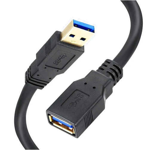 Qxcynsef USB 3.0 Extension Cable 20 FT,USB Extender Cable 20 FT Type A Male to A Female High Speed 3.0 USB Cable 20FT Black