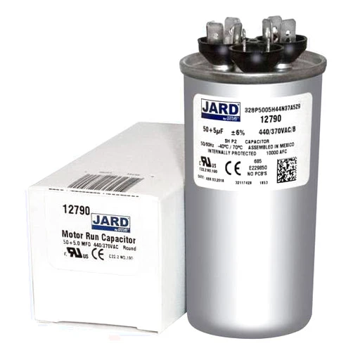 JARD by MARS 50 + 5 x 370/440 VAC Round Dual Run Capacitor by JARD # 12790
