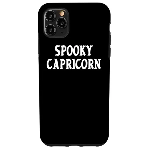 Spooky Capricorn Aesthetic Halloween Costume Gifts iPhone 11 Pro Max Spooky Capricorn Kawaii E-Girl Goth Halloween Horoscope Case