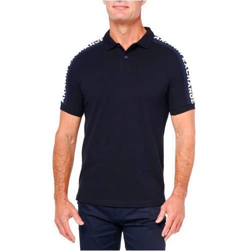 A｜X ARMANI EXCHANGE Armani Exchange Men's Short Sleeve Jacquard Logo Polo
