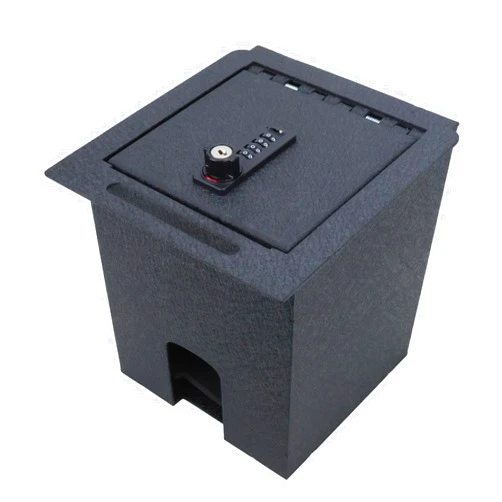 TUOJUE Center Console Safe Gun Safe Box Compatible with 2016-2023 Toyota Tacoma with Heavy Gauge Plate Steel, 4 Digit Combination Lock with Key.