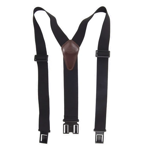 Dickies Men's Belt Clip Stretch Suspenders – Adjustable Fit for Work or Casual Wear
