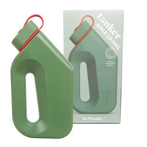 Boom Home Medical Tanker - Portable Urinal for Men Spill Proof - A Camping Essential, Designed for Nighttime Urges, Post-Surgery Recovery, and Travel Use - HSA/FSA Eligible