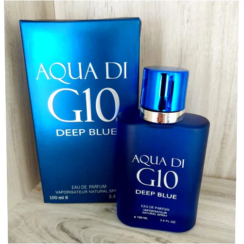 Generic Aqua Di G10 Deep Blue for Men Fragrance 3.4 fl.oz. EDP