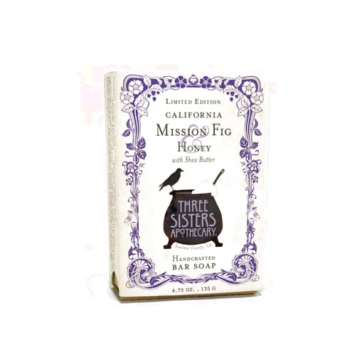 Three Sisters Apothecary Fine Handmade Soaps & Sundries Three Sisters Apothecary 4.75 oz. Handcrafted Bar Soap (California Mission Fig and Honey)