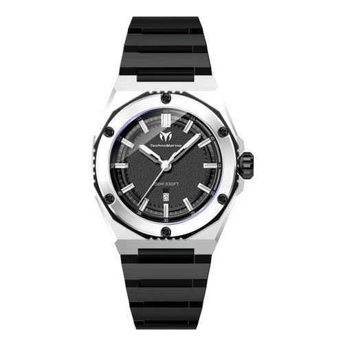 TechnoMarine Coral Coral Legacy Men's Watch - 45mm, Black (TM-416089)