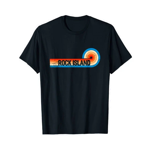 ShirtZilla Retro ROCK ISLAND Shirt Vintage City ROCK ISLAND T-Shirt