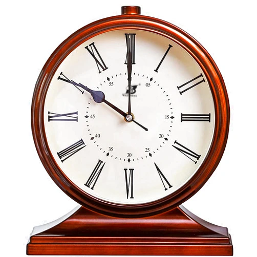 Igtazy Vintage Mantle Clock for Table Decor,Modern Desk Clock Battery Operated for Living Room,Bedroom,Office,Fireplace Mantel,Shelf Decor (Brown)