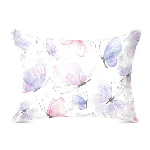 Burbuja Butterfly Pillowcase Queen Size 20x30 in, Ultra Soft and Cozy Plush Pillow Case Cover with Zipper for Hair Skin